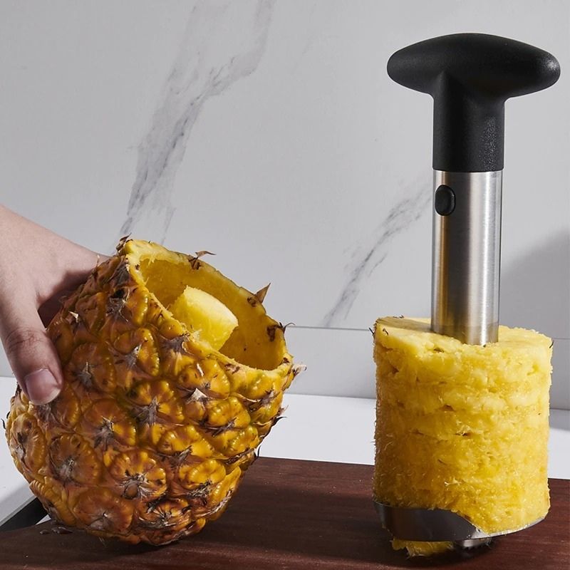 Coupe-ananas COM-FOUR® 3 en 1 - épluche-ananas en acier inoxydable, va  au